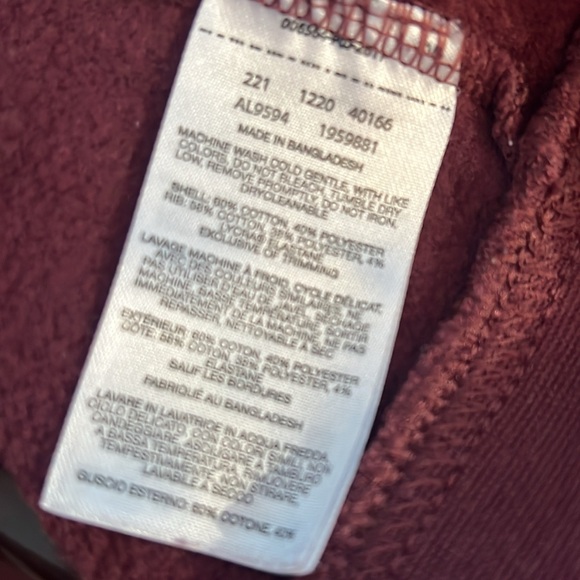 Columbia - Women’s L hoodie, burgundy with orange details. Good condition! - Picture 12 of 14